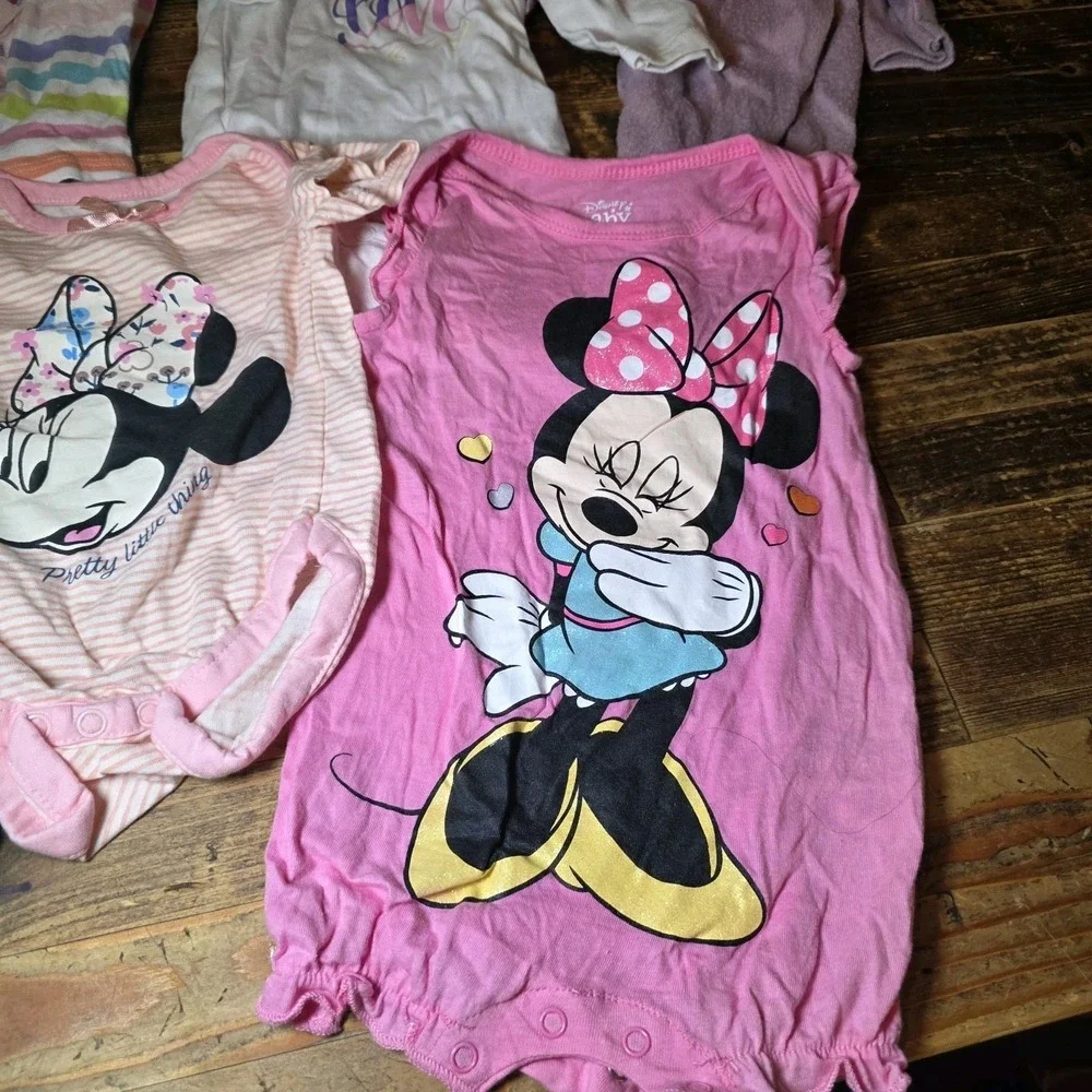 Baby Girl 3-6 Mo Bundle 15 pc Lot Pastels Disney Bundle Newborn Infant